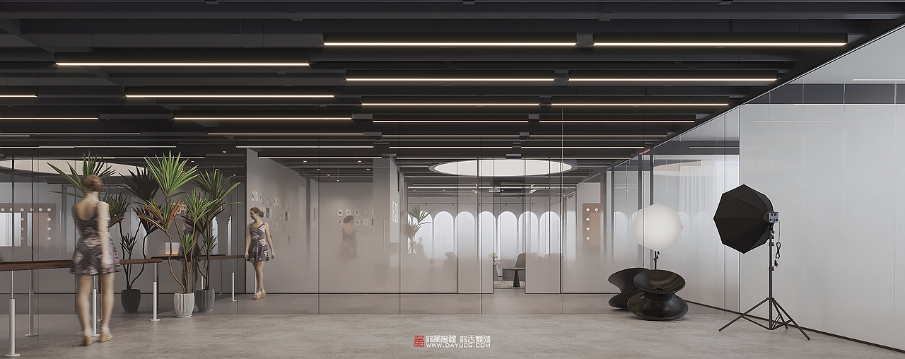 工装|形体舞蹈空间（图ZMjcxNjY4MTc2） - 商业空间设计 - 站酷设计师大鱼表现原创素材 - 站酷ZCOOL