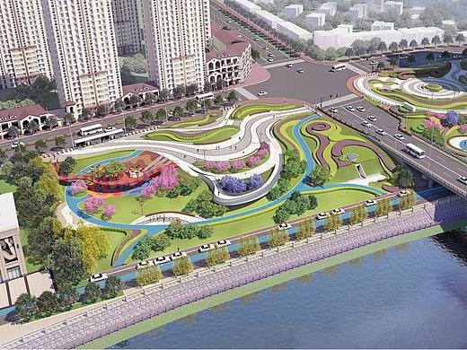简阳沱江大桥滨河公园景观设计