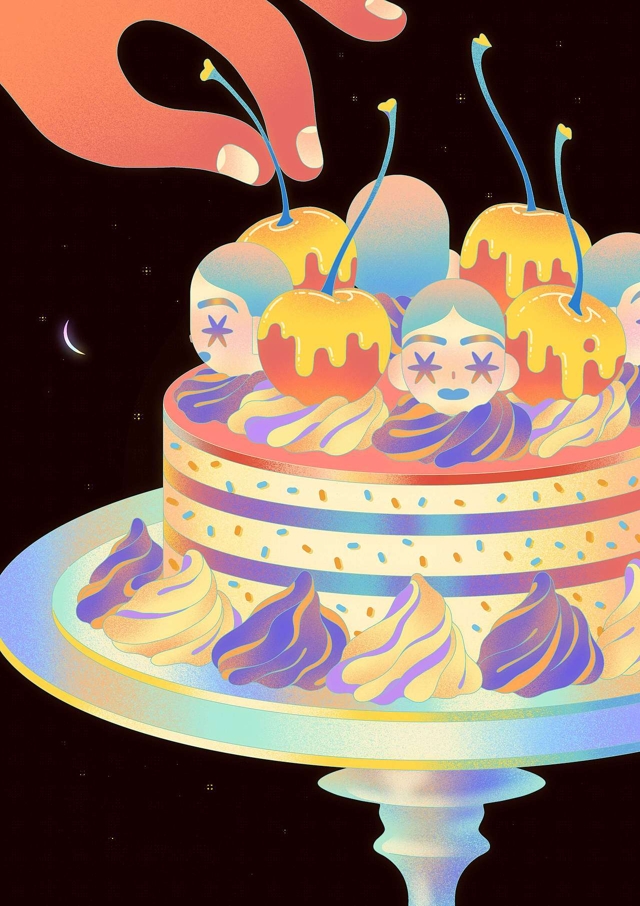 Too Sweet太甜（图ZMzEzNDkwNTM2） - 艺术插画 - 站酷设计师EOWONG原创素材 - 站酷ZCOOL