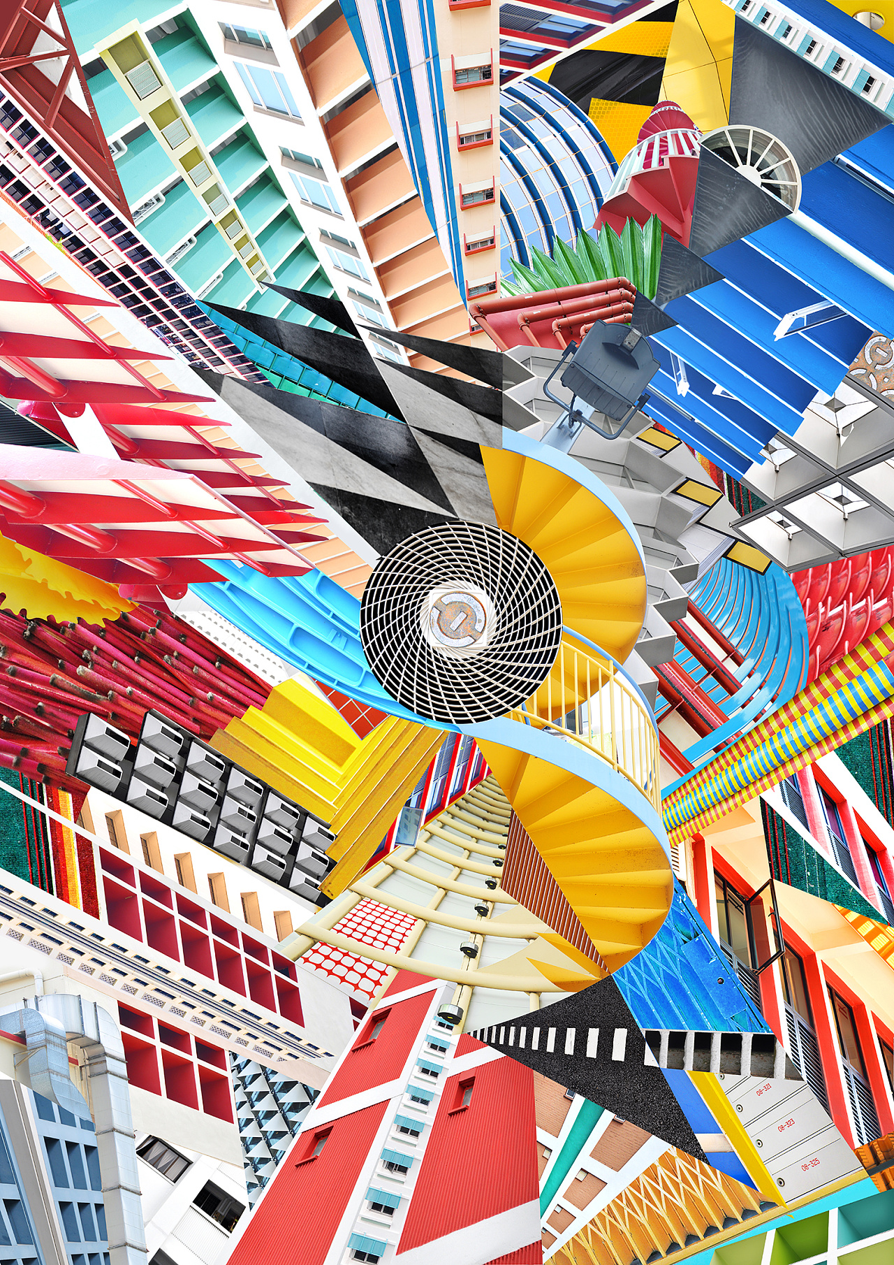 tiny significance collage poster 城市照片拼贴海报