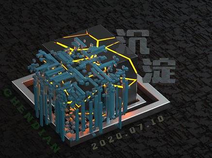 一组c4d作品-暗黑类