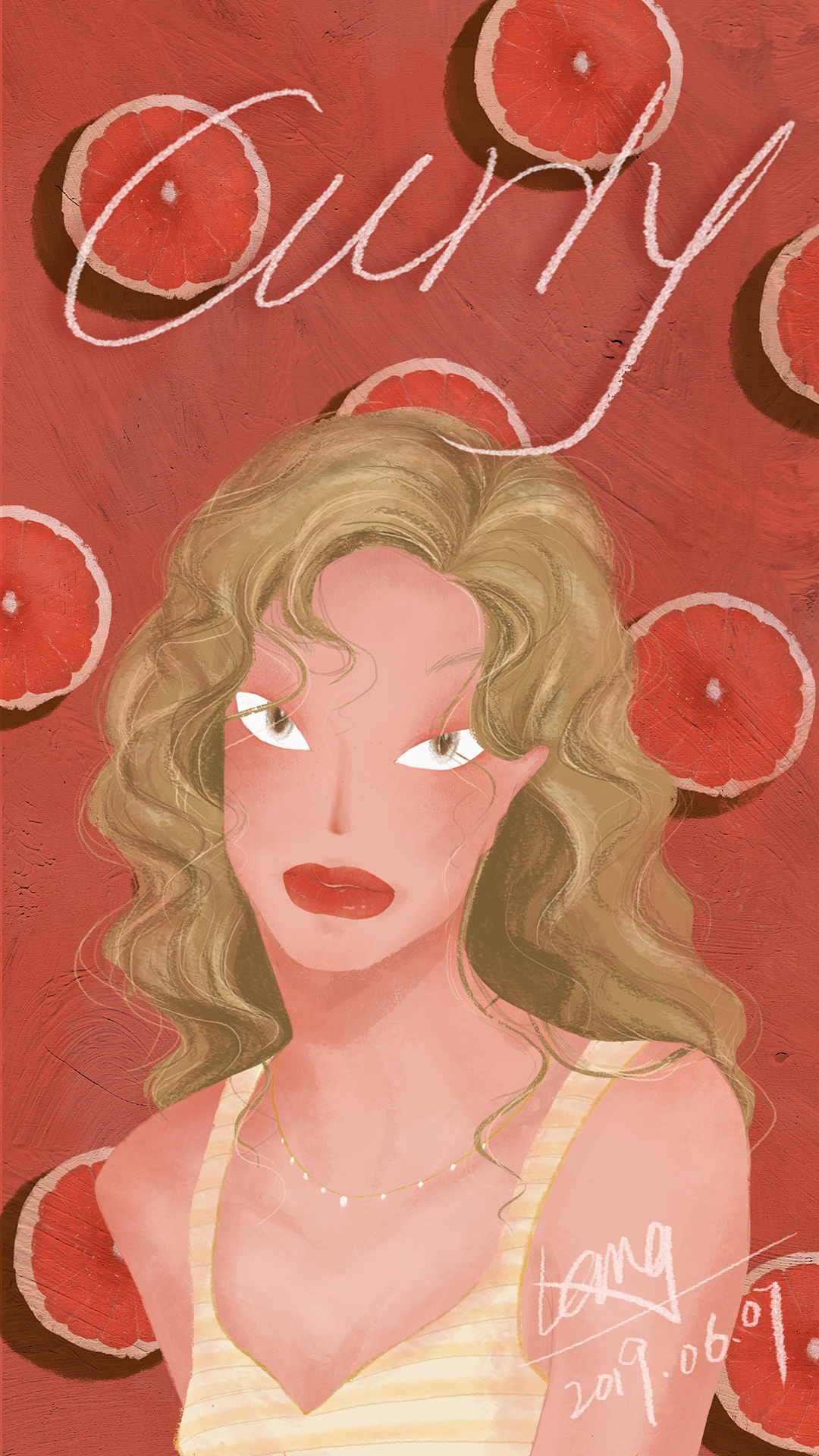 卷发|插画|创作习作|某lang_原创作品-站酷zcool