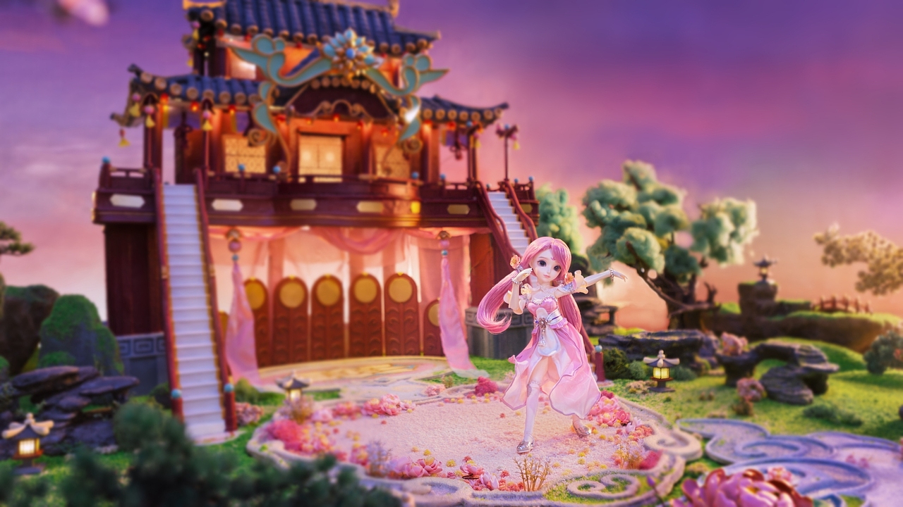 梦幻西游桃夭夭《桃花笑》舞蹈mv|动漫|动画片|麒童