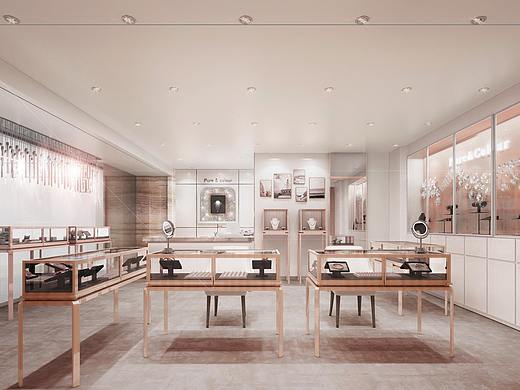 空间气质 · 纯净含蓄 ——Pure&color珠宝店方案设计
