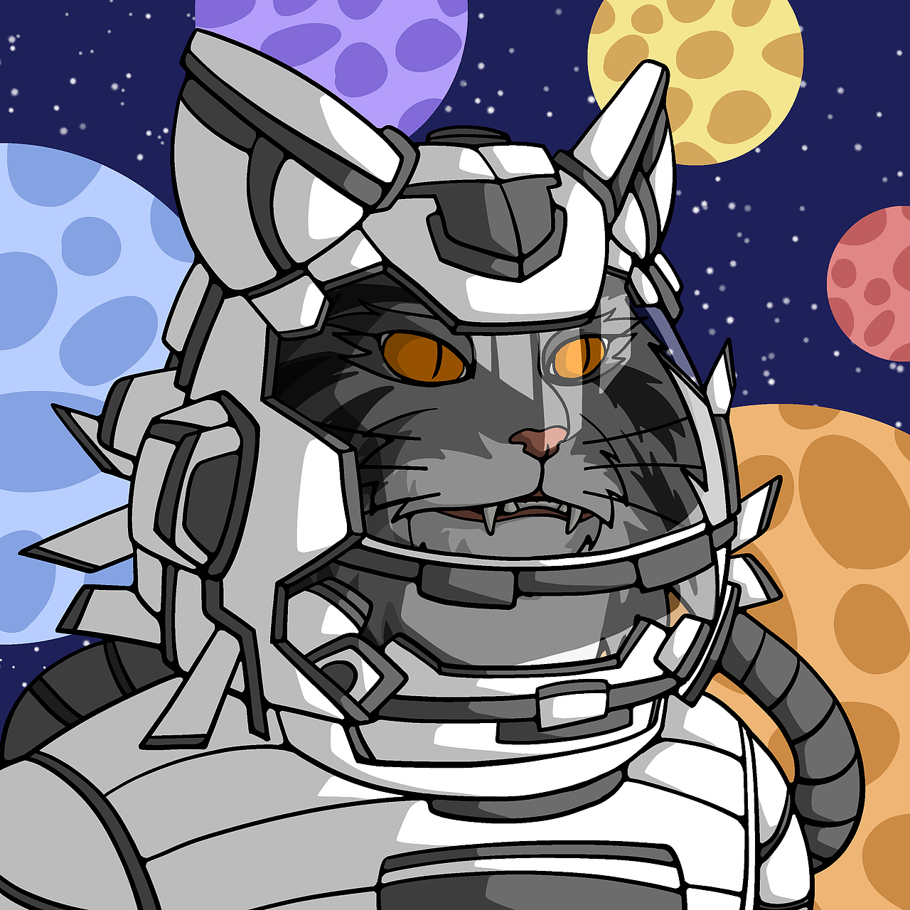 举报1分享原创作品插画创作习作缅因猫nft头像可闹好了《东方鬼怪》