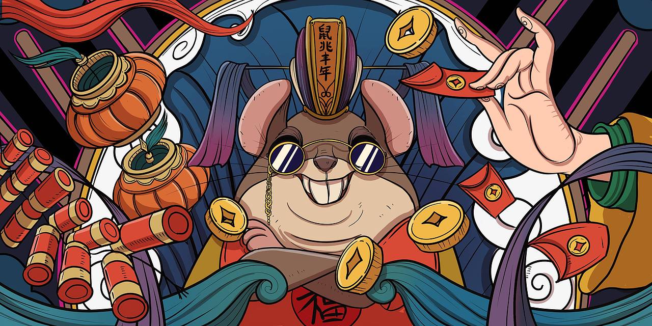 临摹鼠年插画（图ZMTkxNzk1MDgw） - 艺术插画 - 站酷设计师击缶而歌原创素材 - 站酷ZCOOL