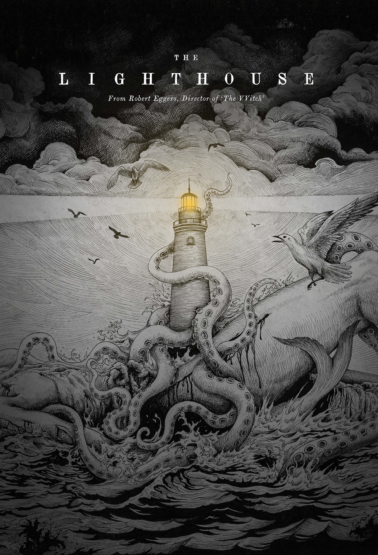 《灯塔》电影手绘海报设计