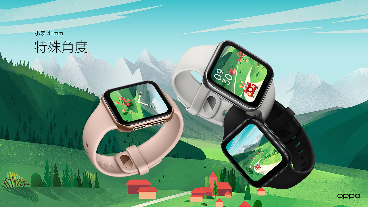 OPPO手表表盘设计（图ZMjA3NjU4OTky） - 主题/皮肤 - 站酷设计师优雅的薯条1原创素材 - 站酷ZCOOL