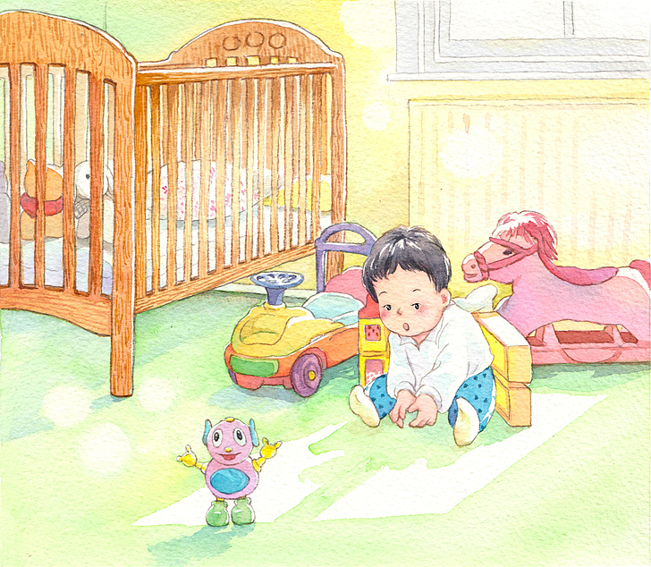 水彩插画感恩妈妈