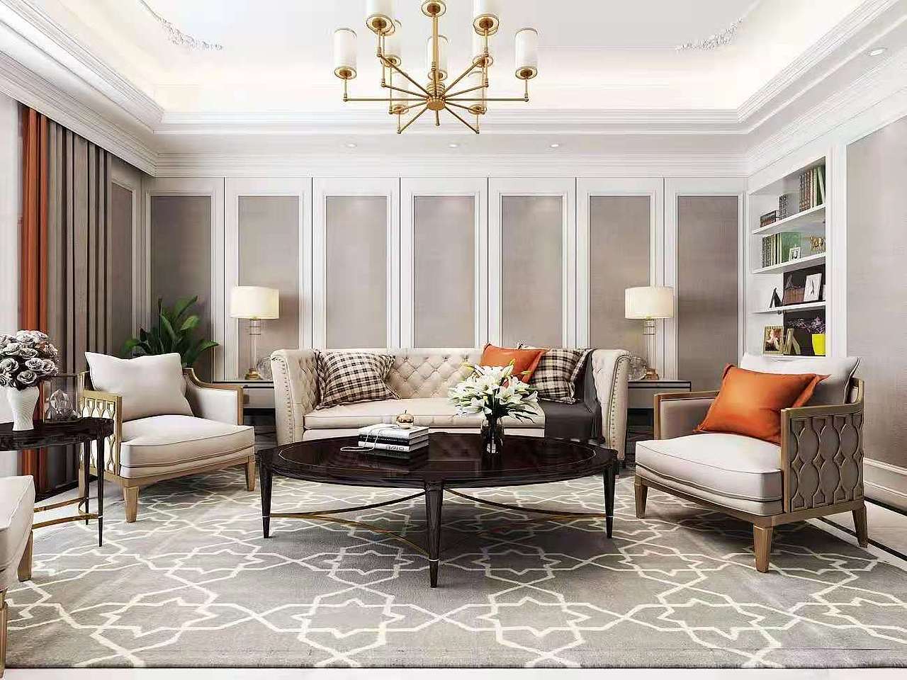 罗湖新房装修 罗湖二手房装修设计 汇锦名园装饰效果图