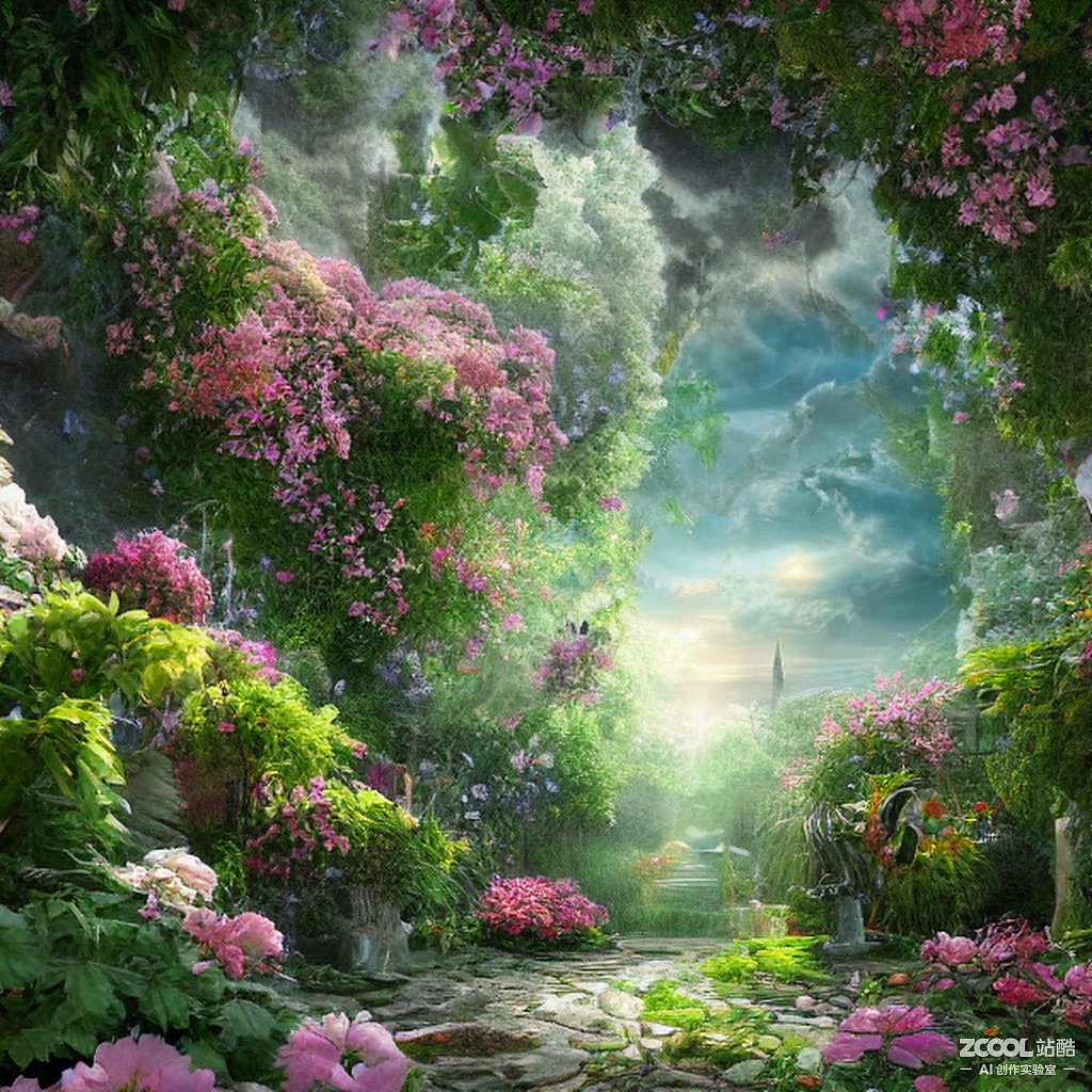 #AI创作实验室#仙界花园