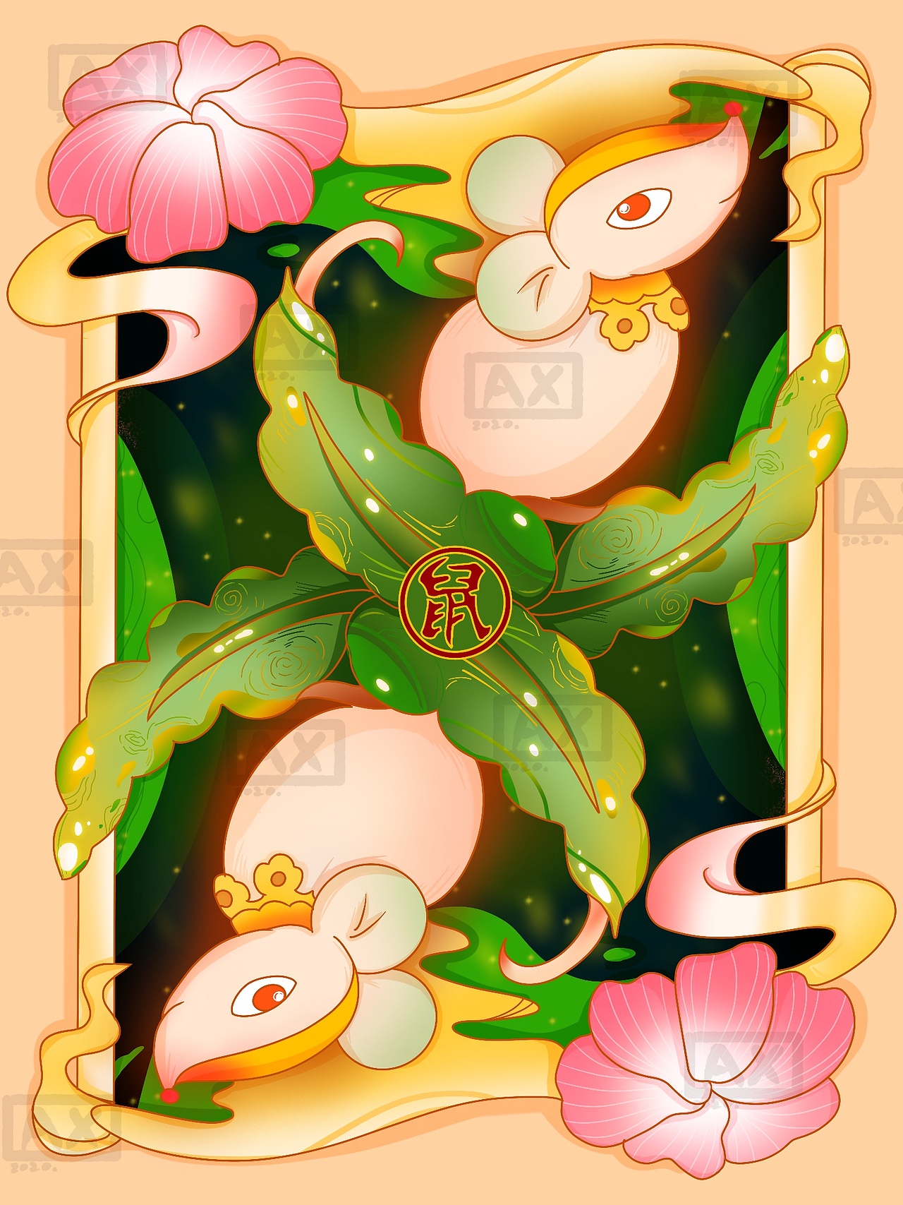 鼠（圖ZMjI3OTkwMTI4） - 商業(yè)插畫 - 站酷設(shè)計師咸小旋原創(chuàng)素材 - 站酷ZCOOL