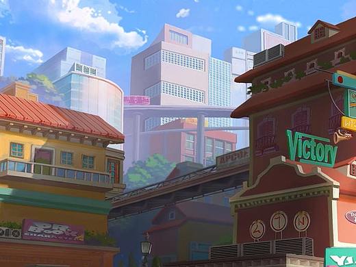 二次元街景2（個人主頁-ZMzgwNjgxNjA=） - 游戲原畫 - 站酷設(shè)計師小超chao原創(chuàng)素材 - 站酷ZCOOL