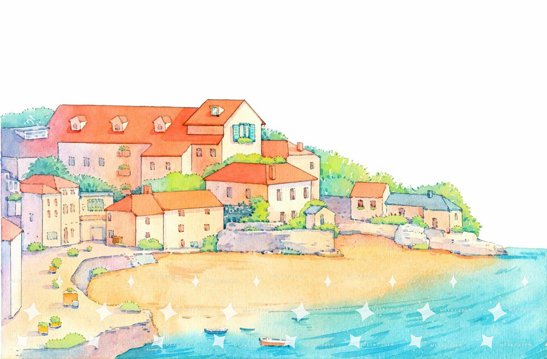 水彩插画建筑|和纸胶带|街景、城堡（图ZMjY1ODI4MzIw） - 商业插画 - 站酷设计师想坐白鹭上青天原创素材 - 站酷ZCOOL