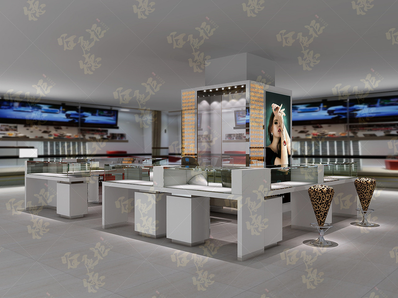 中岛|展示柜|饰品柜台|珠宝展柜|定制柜台