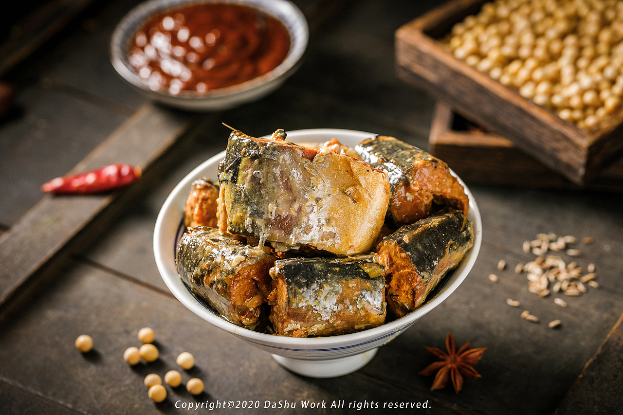 鲭鱼罐头|麻辣海鲜罐头（图ZMjAzMDY1NzMy） - 产品摄影 - 站酷设计师大樹原创素材 - 站酷ZCOOL