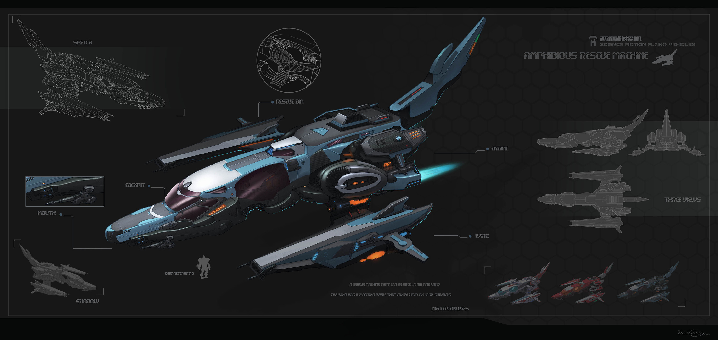 科幻载具设计排版
