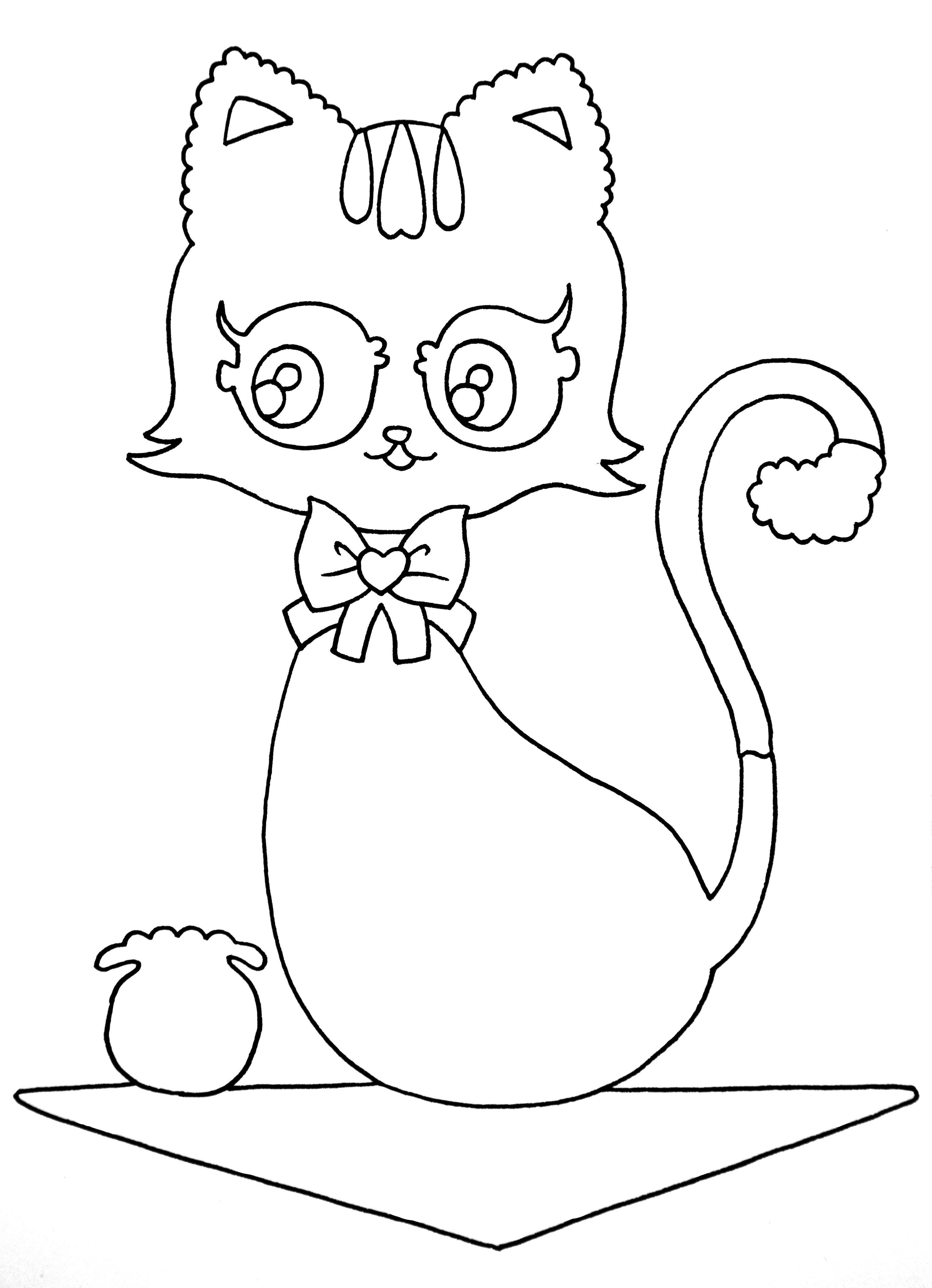 儿童创意线描基础篇画个鱼缸猫