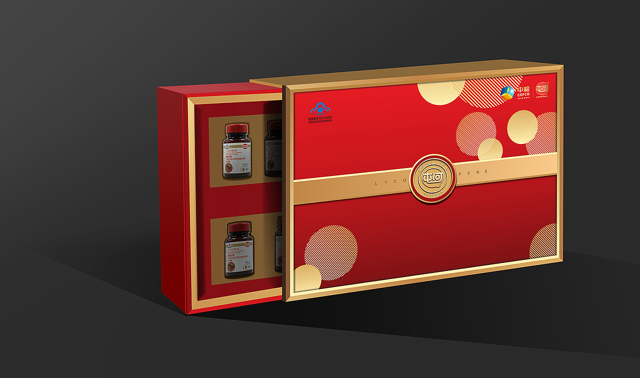 中粮集团番茄红素礼盒设计|平面|包装|狼觉品牌设计_原创作品-站酷