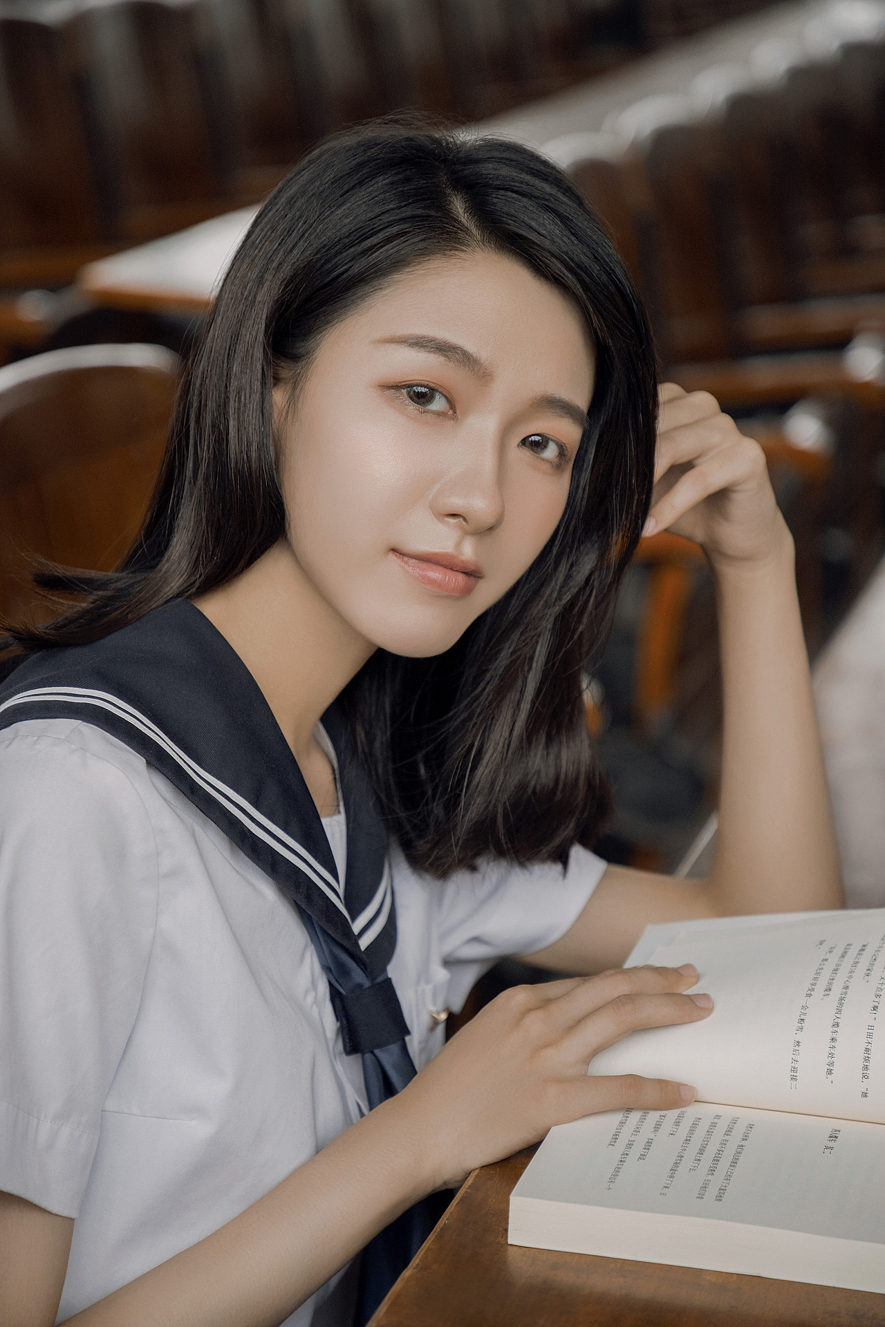 秋のひ日のキャンパス