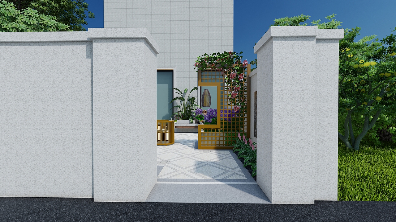 南京别墅庭院设计案例分享（图ZMzYwODQ2Nzg0） - 景观设计 - 站酷设计师度势营造景观设计原创素材 - 站酷ZCOOL