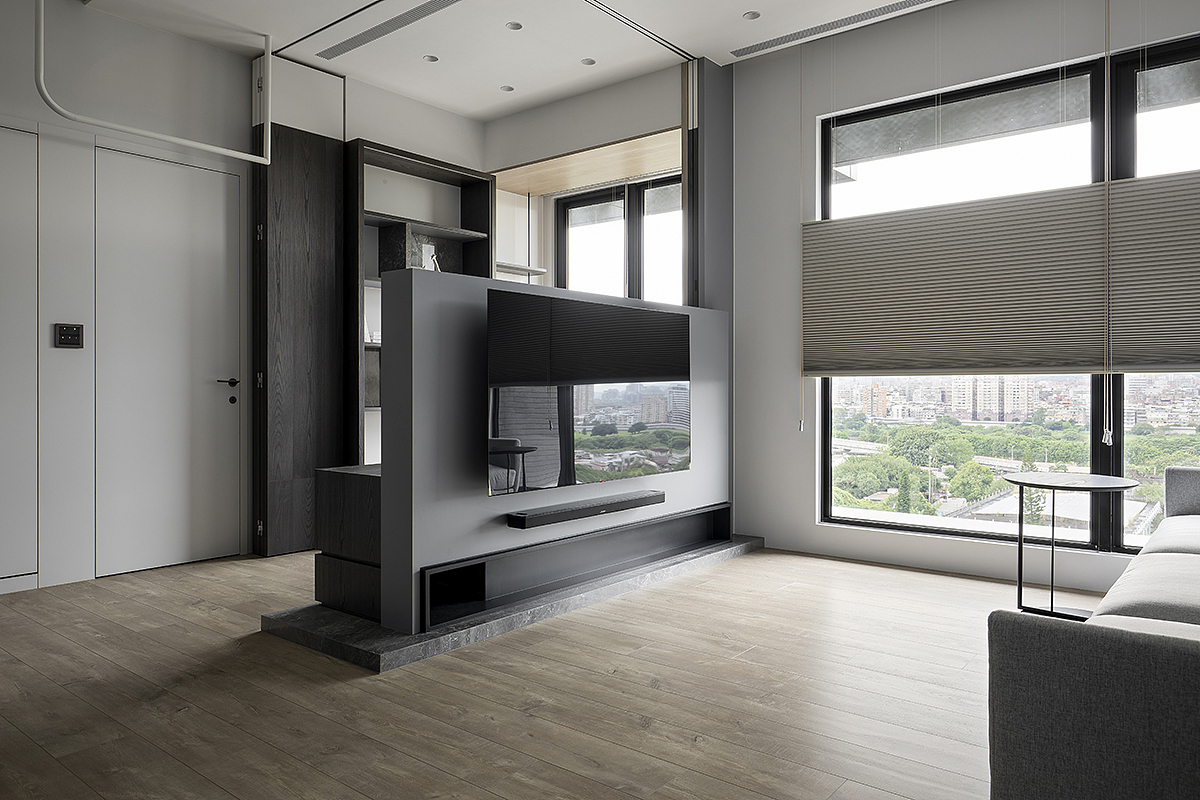 家装设计案例鉴赏——折叠生活,来自这间弹性单身宅