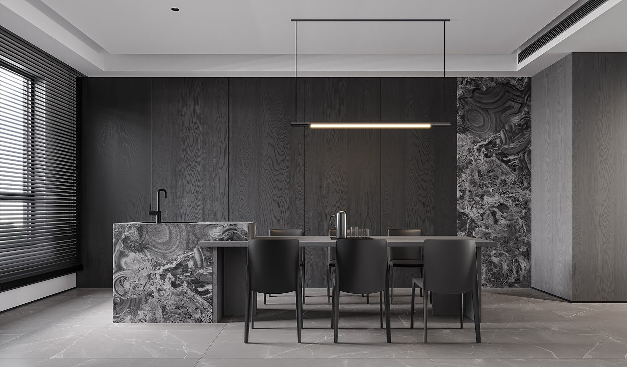 现代暗色系列客餐厅