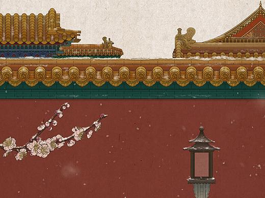 故宫系列——雪花白梅