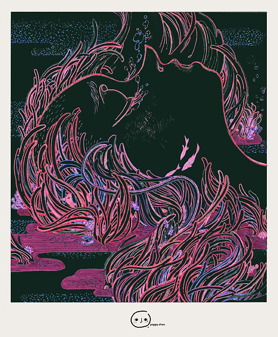 Breath（图ZMjg5MzMwNDY0） - 艺术插画 - 站酷设计师SalineWood原创素材 - 站酷ZCOOL