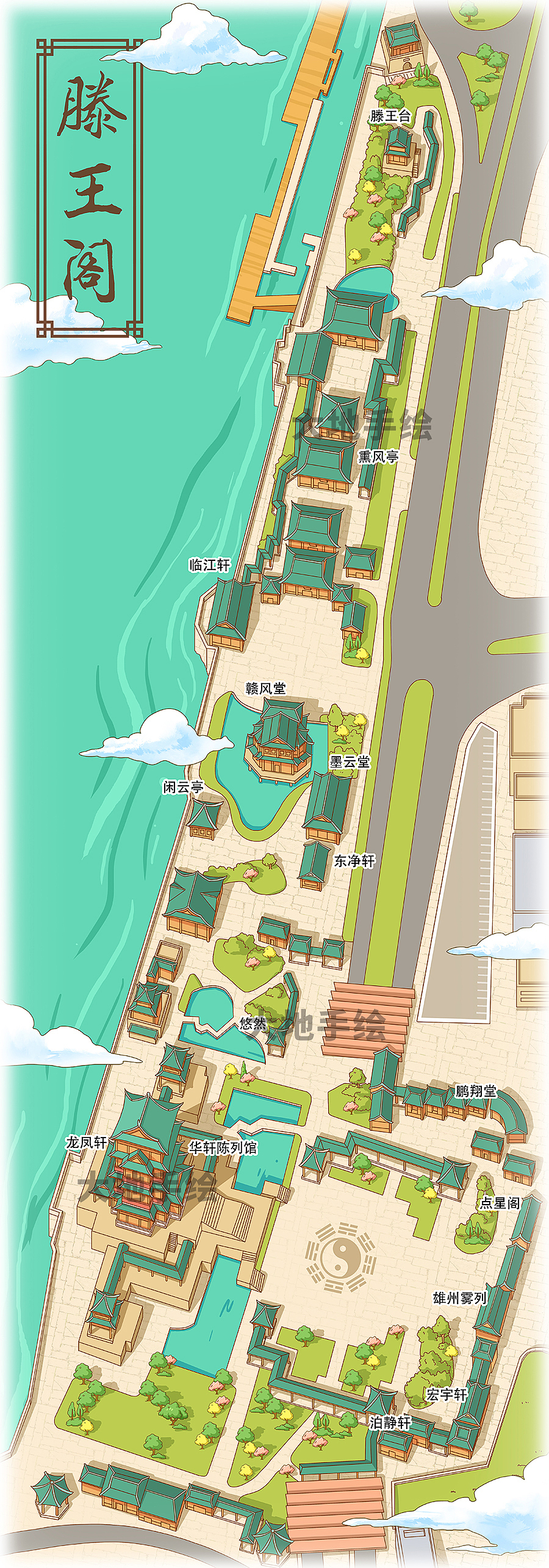 快速高效的完成客户需要的五张手绘地图（图ZMTkwNjM1MDI4） - 商业插画 - 站酷设计师喵星岛文创原创素材 - 站酷ZCOOL