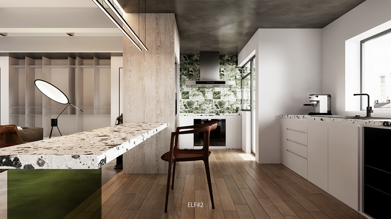 现代住宅室内设计&商业表现|空间|家装设计|fakellis - 原创作品