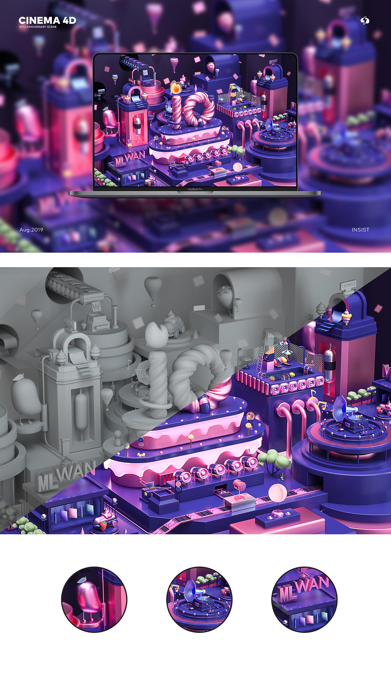 C4D-10周年场景（图ZMTcyMzIwNzA4） - 场景 - 站酷设计师墨丸原创素材 - 站酷ZCOOL