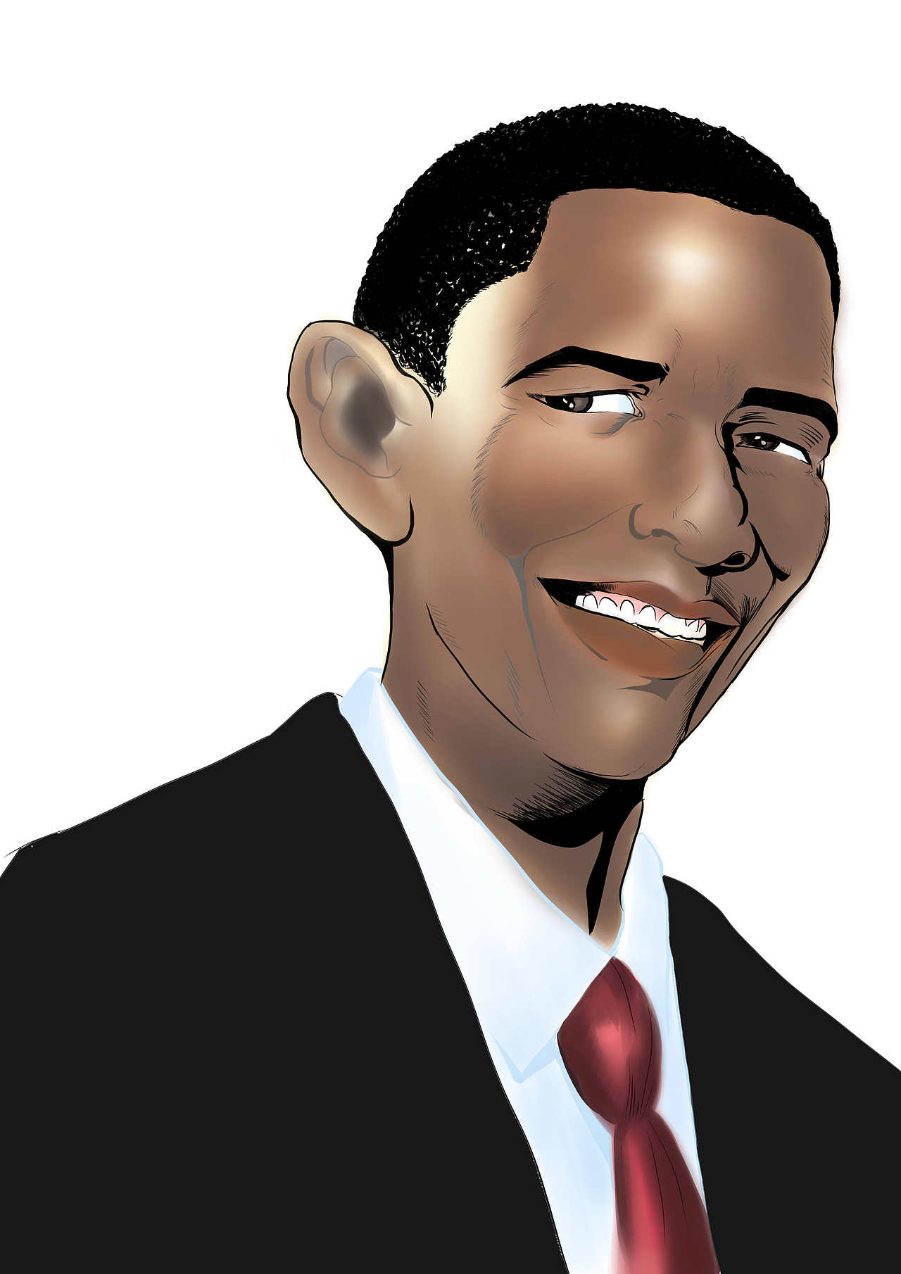 板绘练习-奥巴马