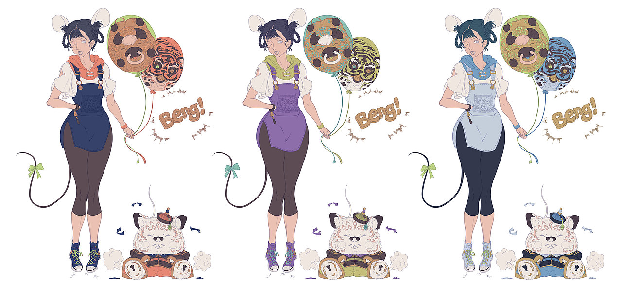 2020謹(jǐn)賀新年（圖ZMTk0MDIxMDQ4） - 游戲原畫 - 站酷設(shè)計(jì)師xiande40原創(chuàng)素材 - 站酷ZCOOL