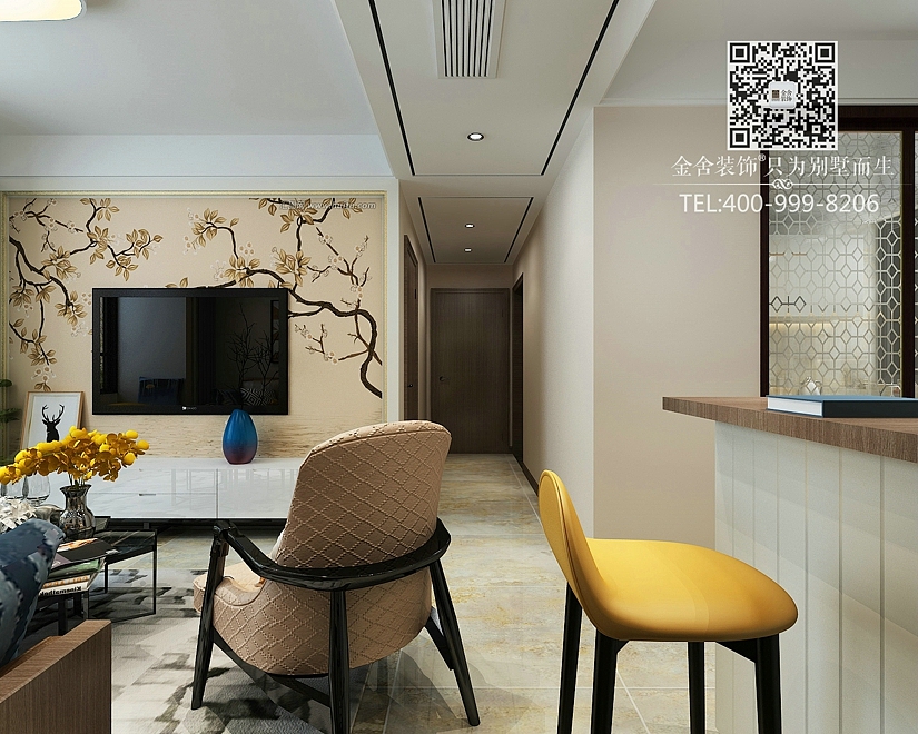 石家庄保利拉菲公馆装修-简约风格装修效果图（图ZOTQ5MzgzOTI=） - 家装设计 - 站酷设计师别墅大宅装修设计原创素材 - 站酷ZCOOL