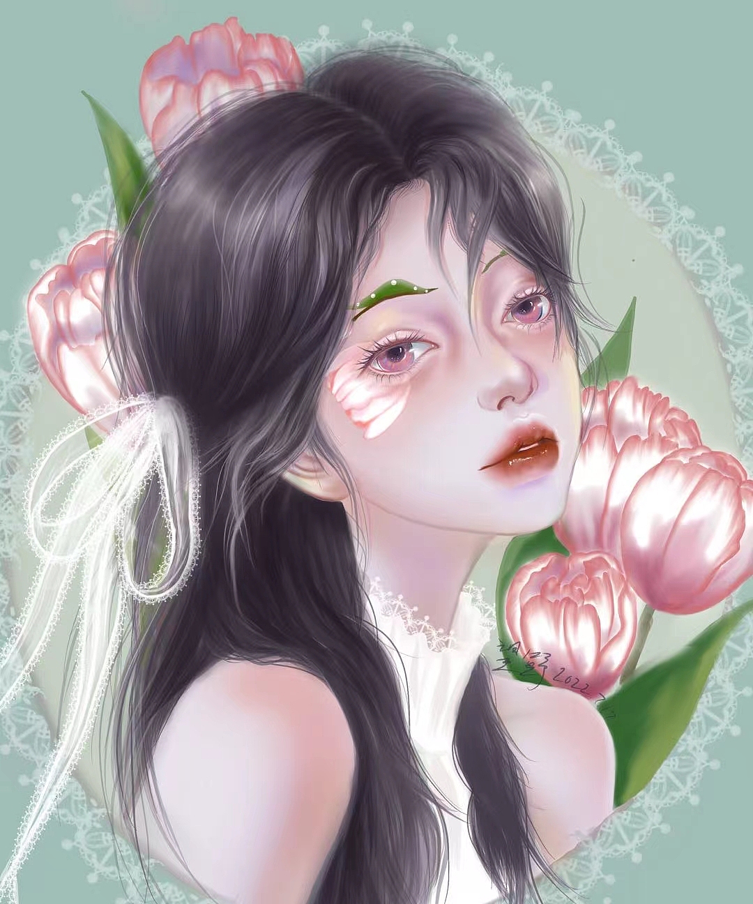 郁金香（图ZMzA5NTU3Nzcy） - 艺术插画 - 站酷设计师Z573938112原创素材 - 站酷ZCOOL
