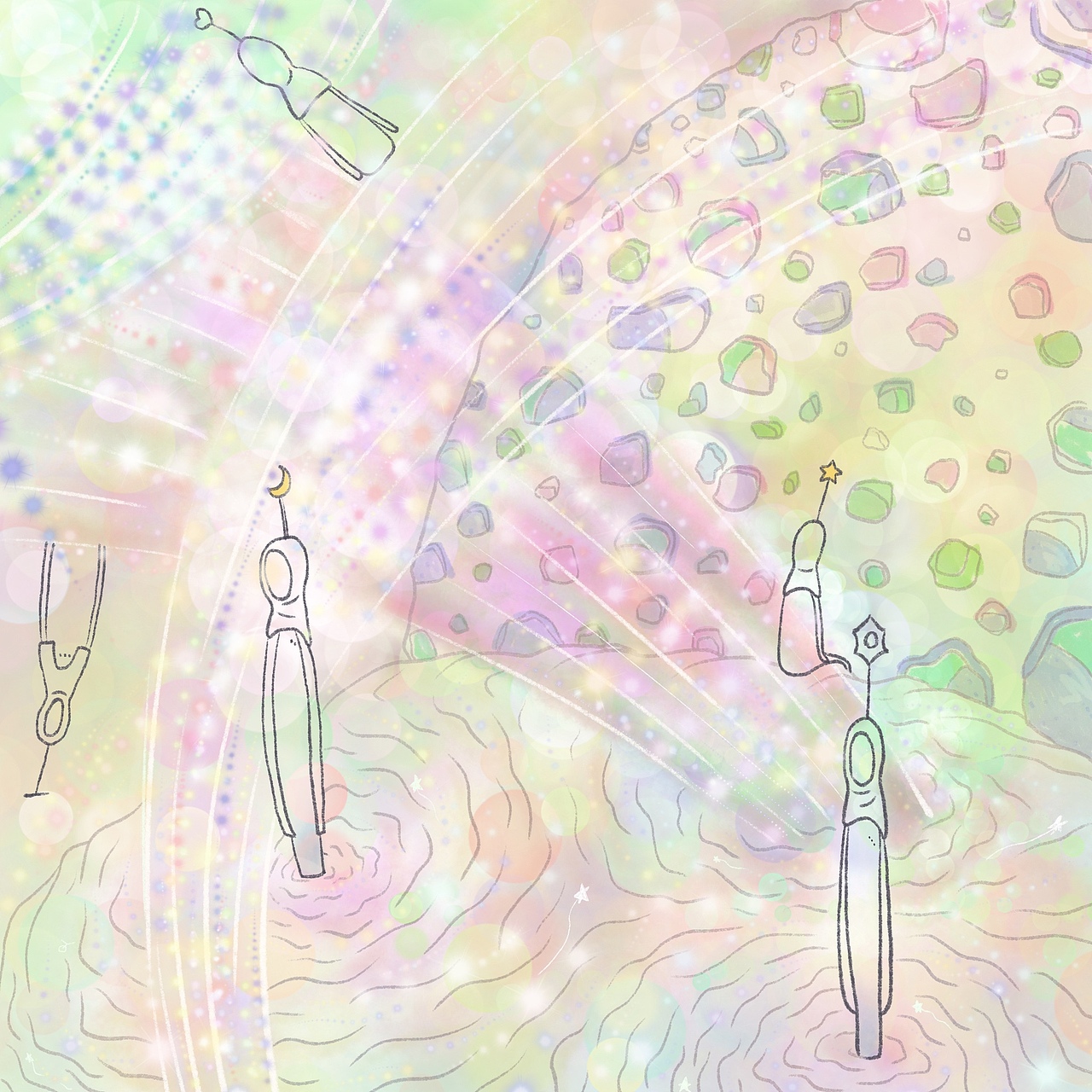 忙碌的宇宙（图ZMzA5NTQ2MjQ0） - 艺术插画 - 站酷设计师星星小卖部原创素材 - 站酷ZCOOL
