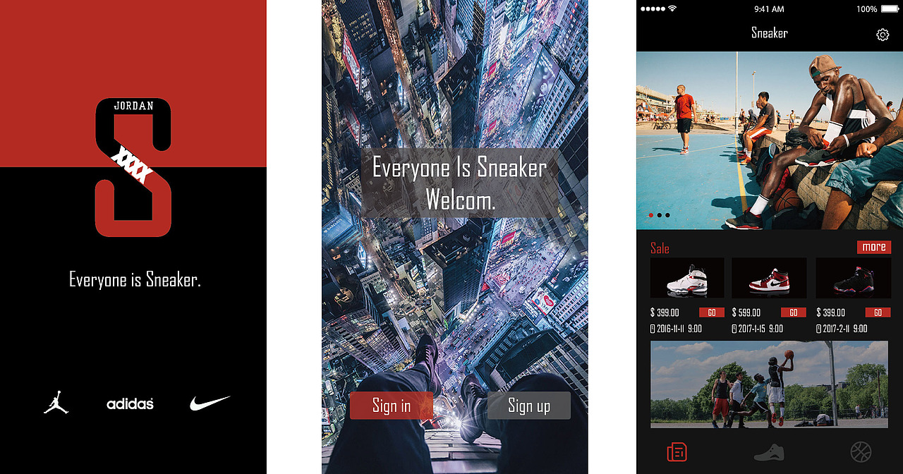 Sneaker-APP界面（图ZNjMyMTI3NTI=） - APP界面 - 站酷设计师以后不吃肉原创素材 - 站酷ZCOOL