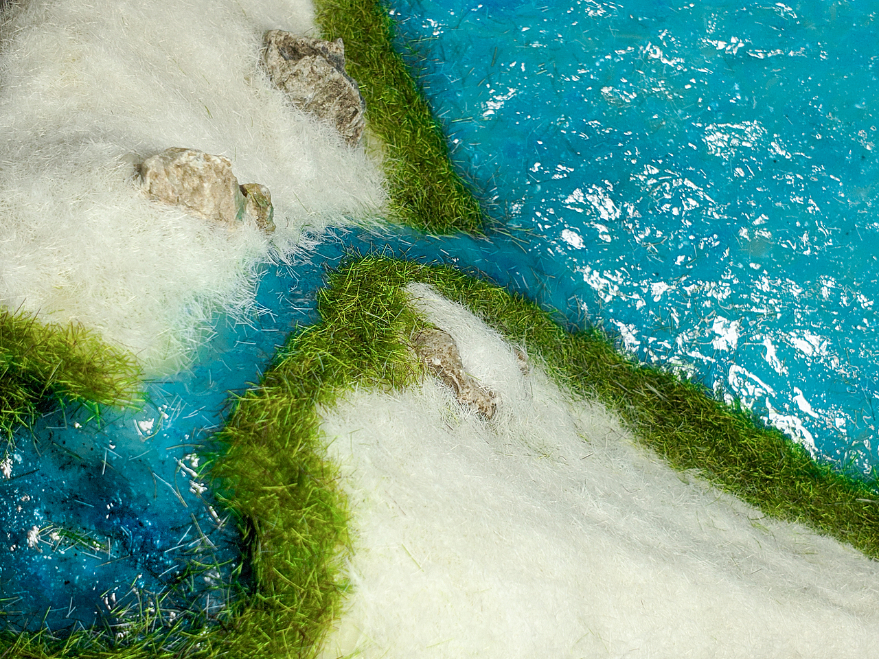 在那碧蓝的湖中,仰望天空