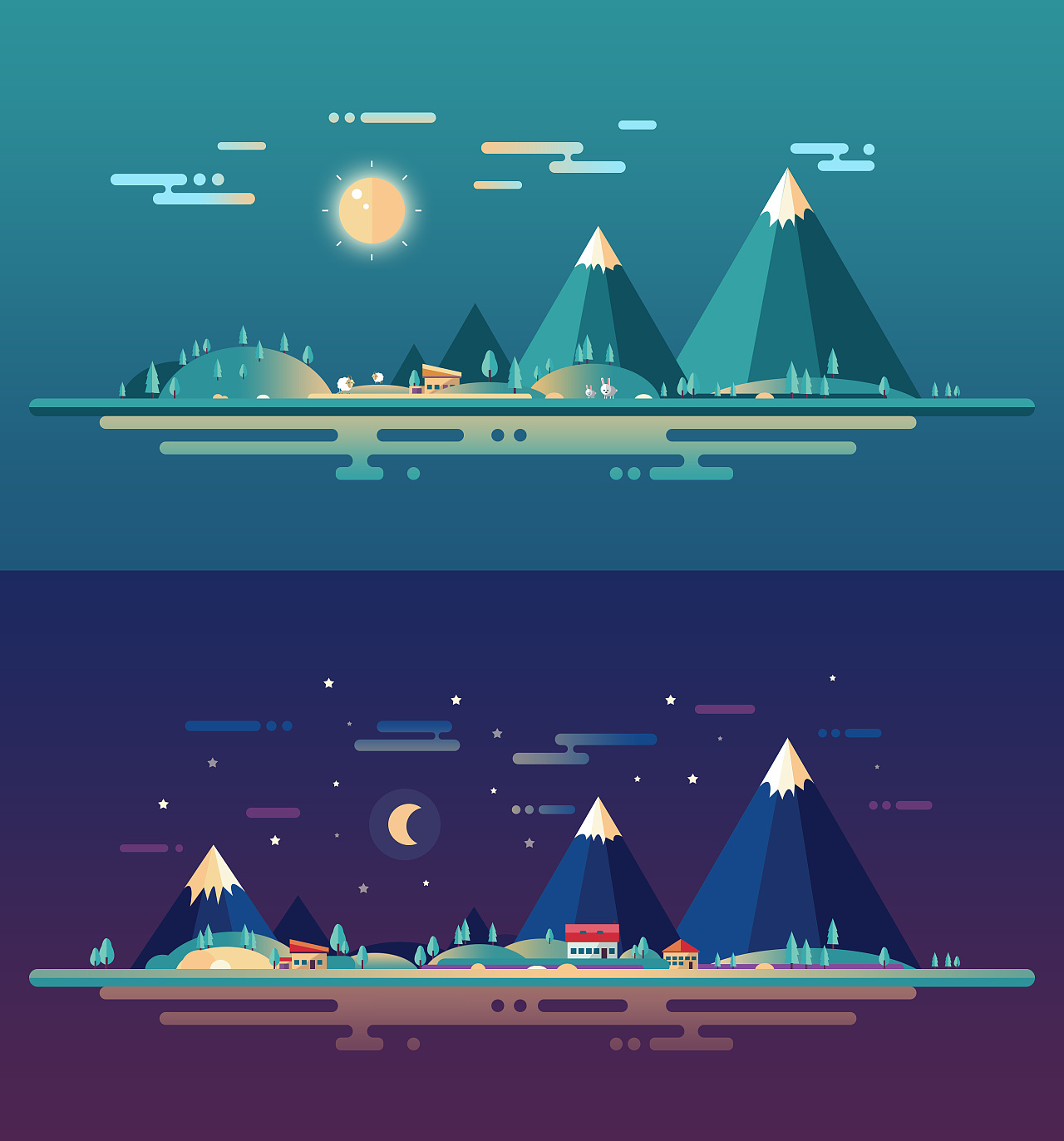 夜色|插画|创作习作|菠萝少女 - 原创作品 - 站酷 (zcool)