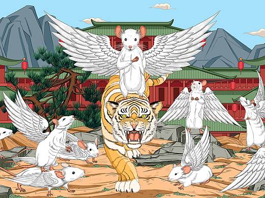 苍松随岁古 · 子鼠与新年