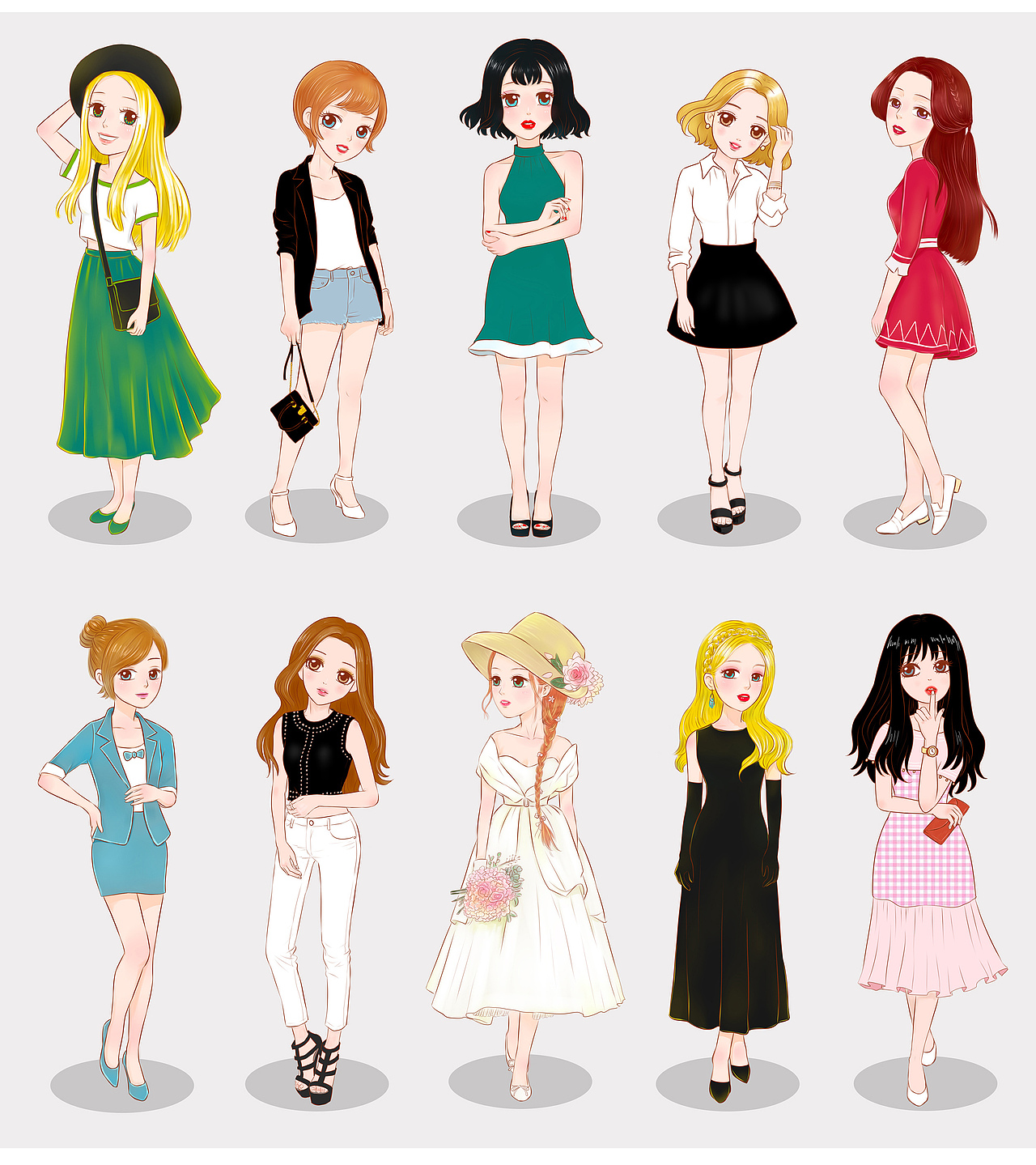 卡通人物形象（图ZNjYzMjA0ODQ=） - 创作习作 - 站酷设计师初末007原创素材 - 站酷ZCOOL