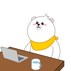 midea family 微信表情 vol.01-萌熊办公室