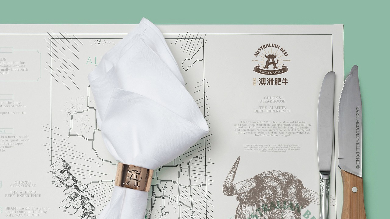 餐饮品牌研究【澳洲肥牛】#2017 成都#（图ZOTM2ODA4MzI=） - 品牌 - 站酷设计师杰出青年张小草原创素材 - 站酷ZCOOL