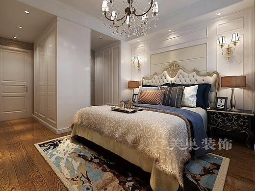 美巢瀚宇天悦湾134平三室两厅户型装修欧式风格样板间