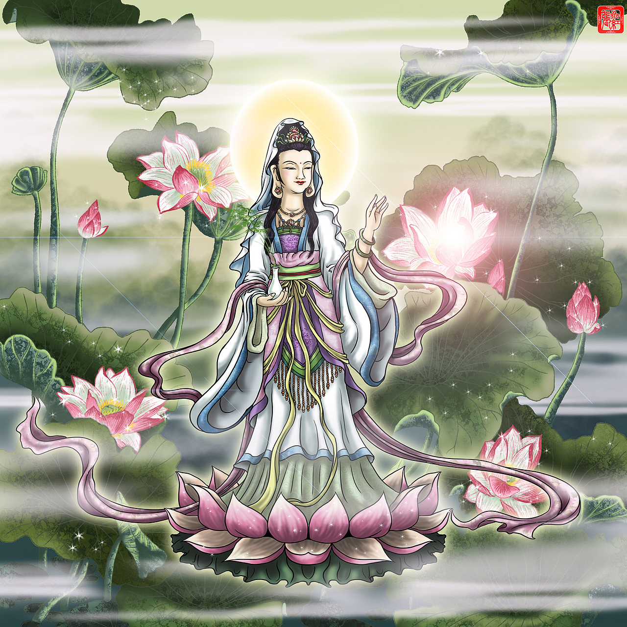 2015年绘制的观世音菩萨