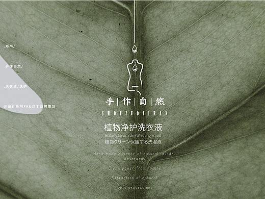 手作自然洗衣液品牌LOGO设计