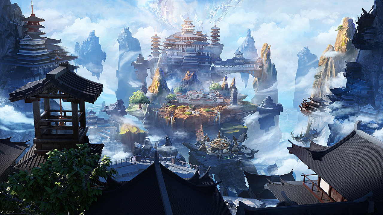 做这张图是比较近期的,主要是受到“雨城”制作模式的启发,利用c4d导出z通道、ao和基础材质然后再进行调节,做视觉图还是比较方便而且可调性高。