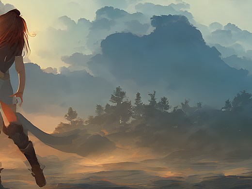 #AI创作实验室#落霞与孤鹜齐飞