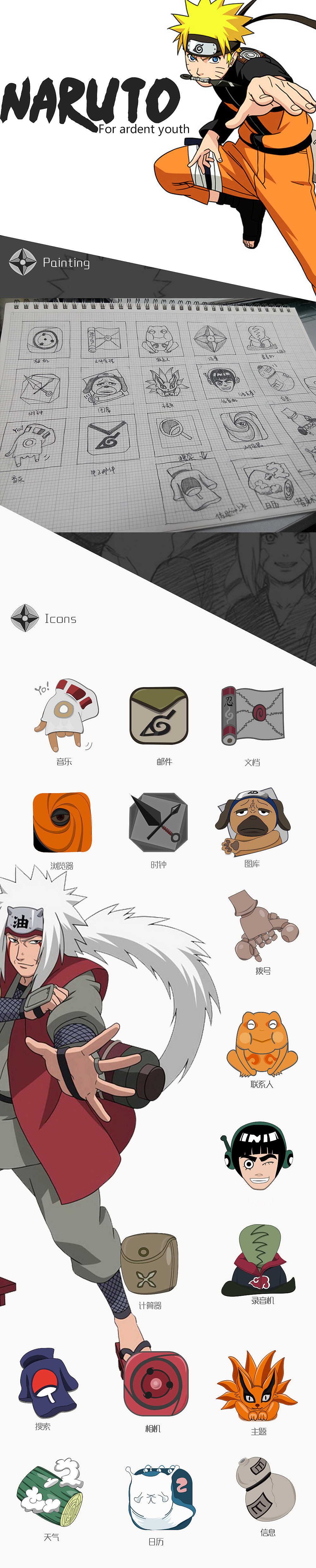 Narutoz主题图标-补充（图ZNzU5MzM4MzY=） - 图标 - 站酷设计师自由的小黄原创素材 - 站酷ZCOOL